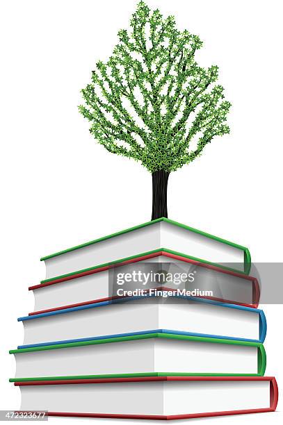 growing knowledge - pile of rocks white background stock illustrations