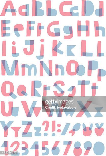 stockillustraties, clipart, cartoons en iconen met transparent alphabet isolated on white background - letter s