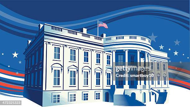 the white house - white house washington dc 幅插畫檔、美工圖案、卡通及圖標