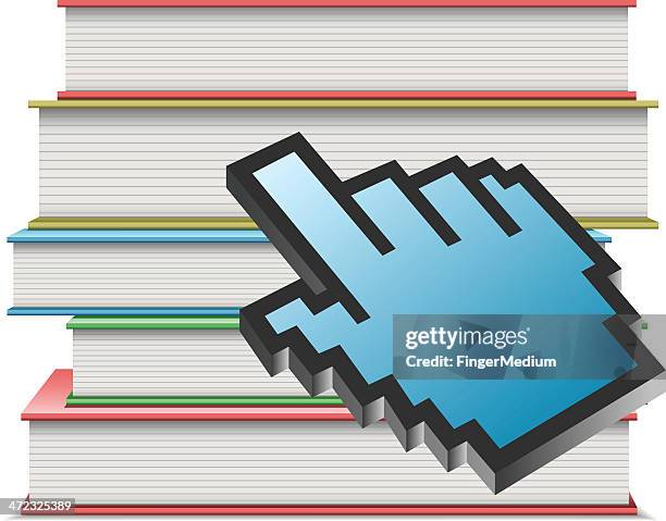 internet library - digital banking experience stock illustrations