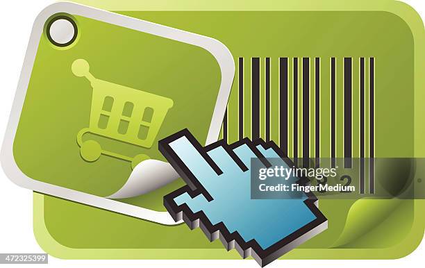 e-commerce - click through rate stock illustrations