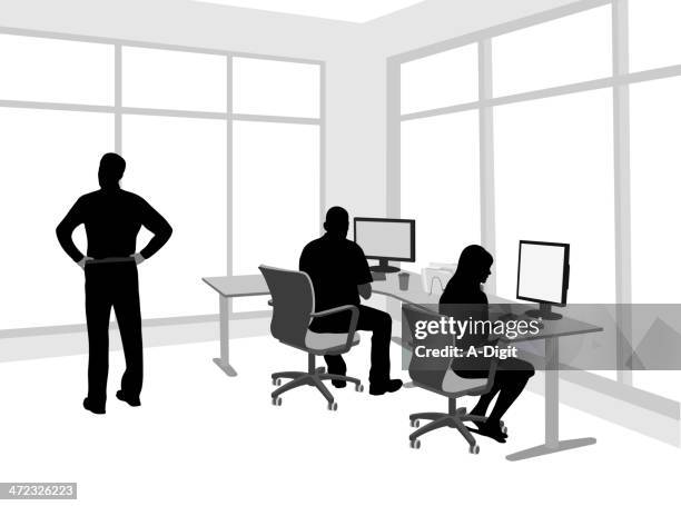 home office - office window stock illustrations