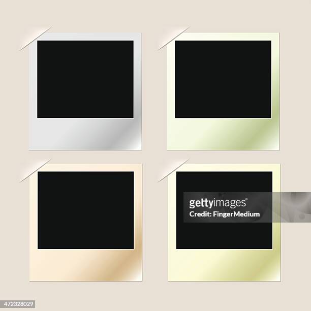 habilitar tema Cartas credenciales 30 Ilustraciones de Polaroid Collage - Getty Images