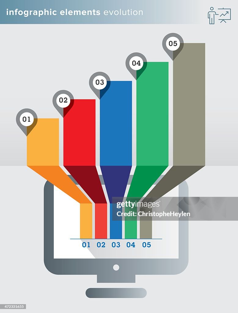 Infographics Elements Evolution Series High-Res Vector Graphic - Getty ...