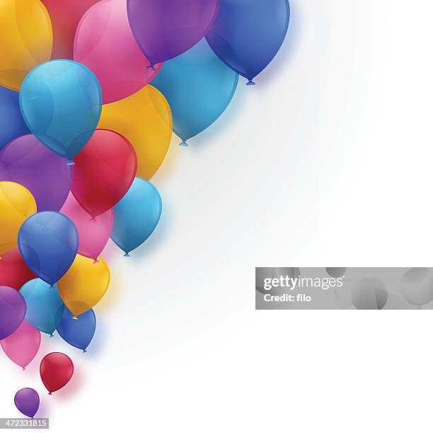balloon celebration background - office party stock illustrations