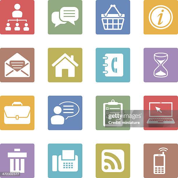 web icons - human machine interface stock illustrations