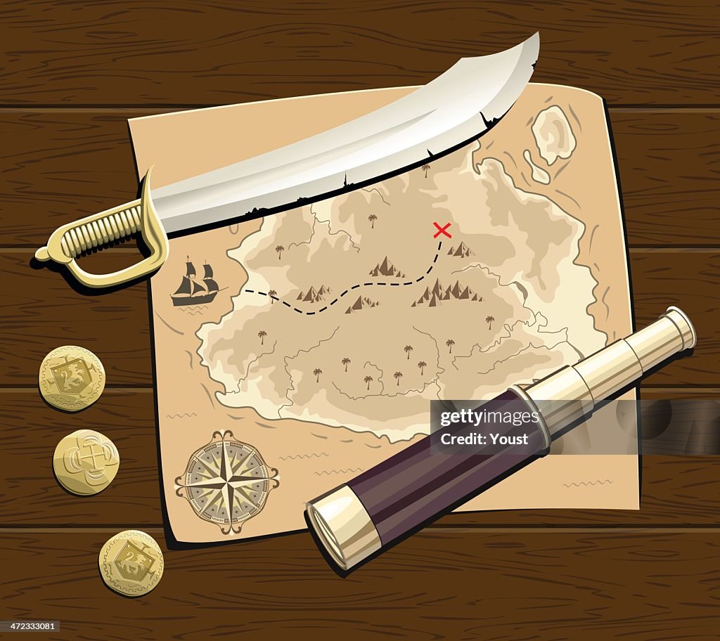 Piratas Mapa do Tesouro