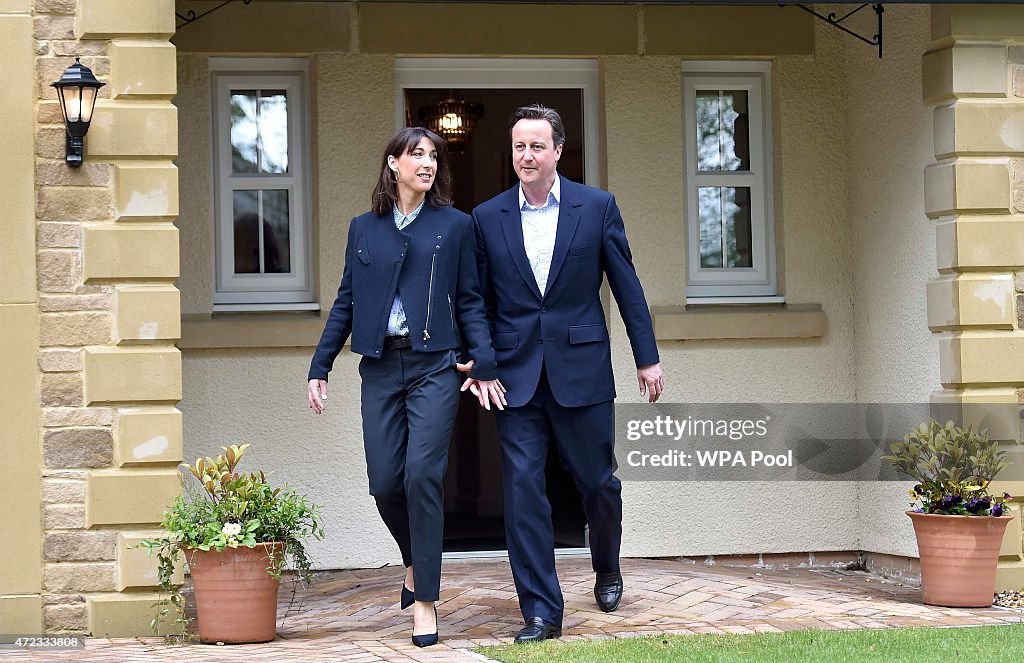 David Cameron Campaigns On Final Day Of Election