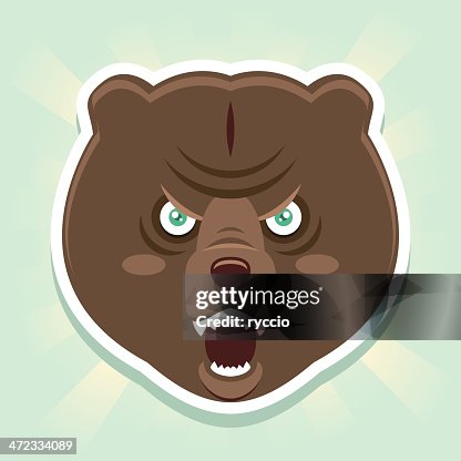 Evil bear face Evil bear face