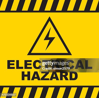 Electrical Hazard warning sign Electrical Hazard warning sign