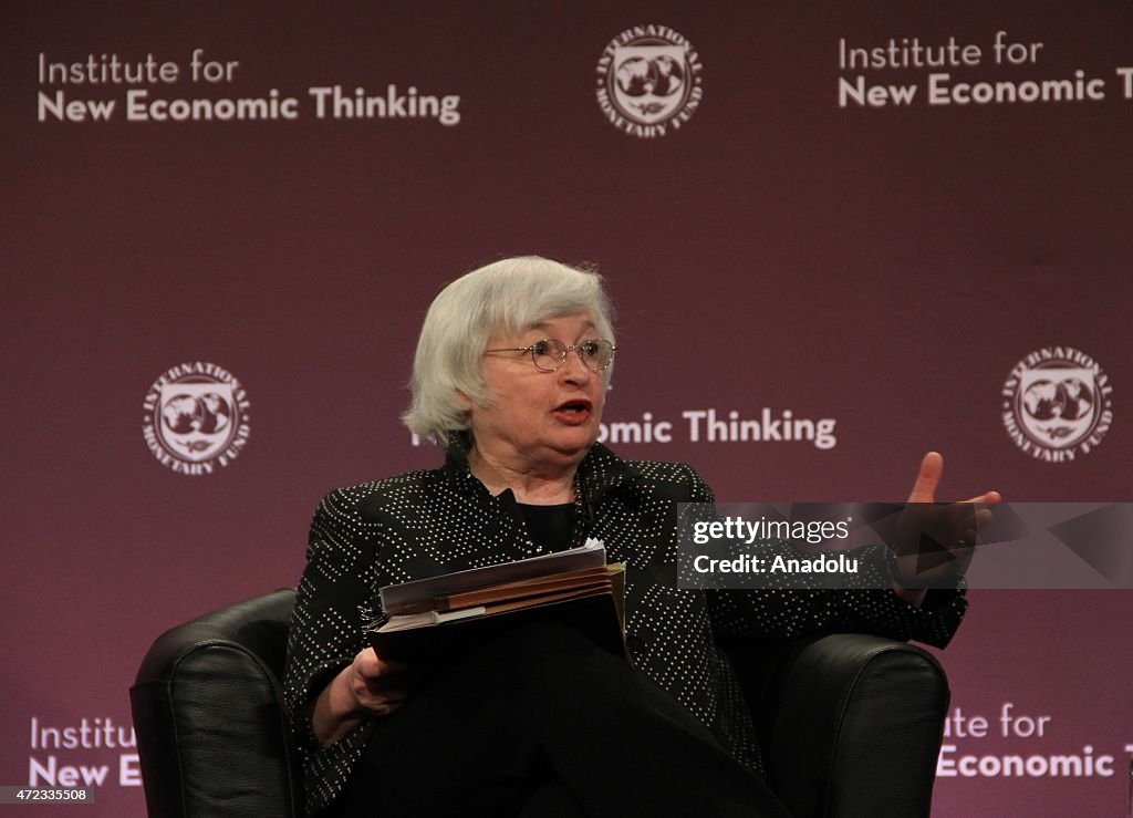 Janet Yellen and Christine Lagarde attend Finance and Society conference in Washington