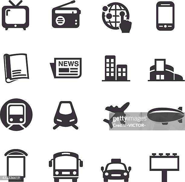 werbung-media-icons-acme series - billboard stock-grafiken, -clipart, -cartoons und -symbole