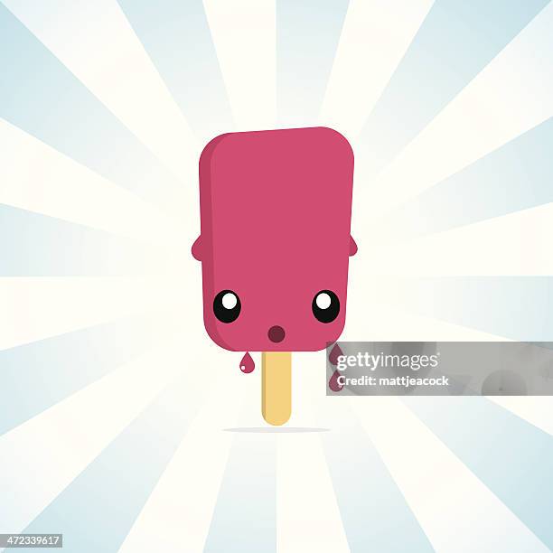 ice lolly character - popsicle stock illustrations
