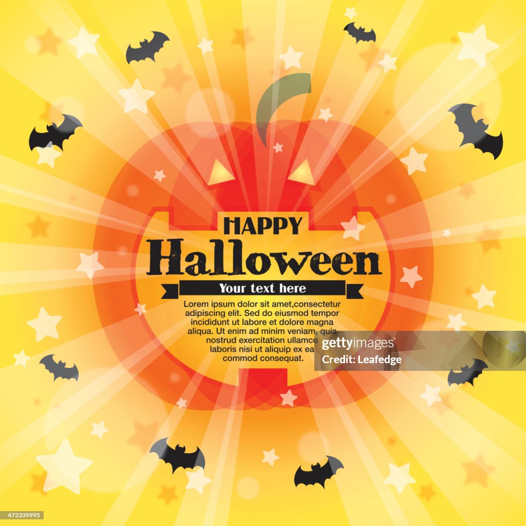 Happy halloween pumpkin