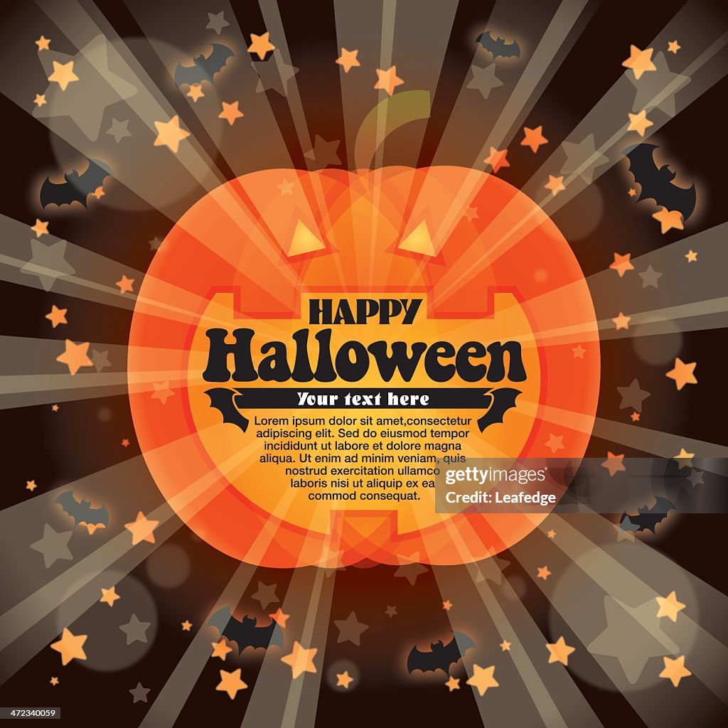 Happy halloween pumpkin
