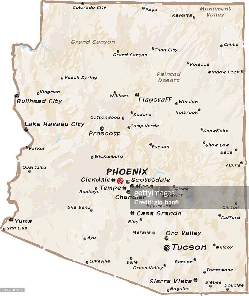 Map of Arizona
