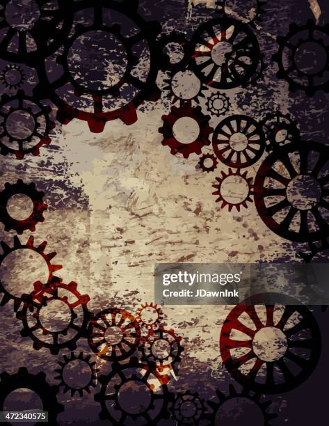 textured gear background - steampunk 幅插畫檔、美工圖案、卡通及圖標