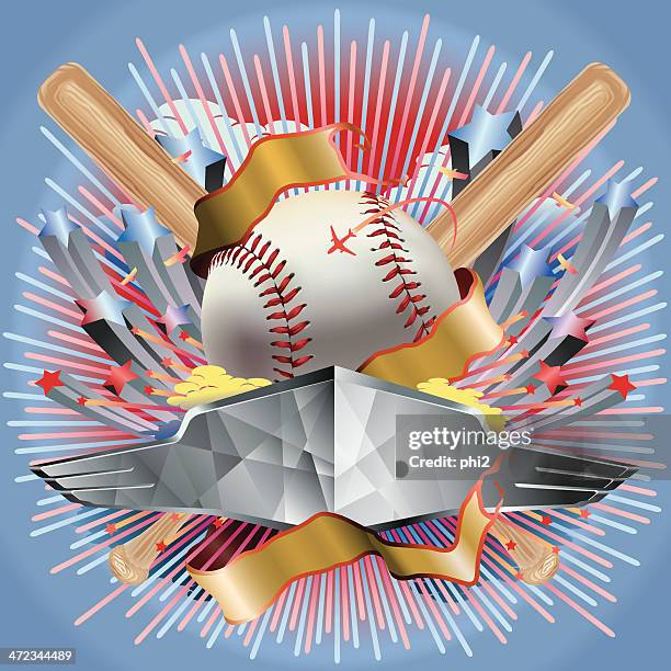 baseball game entertainment vector - baseball background clip art stock illustrations