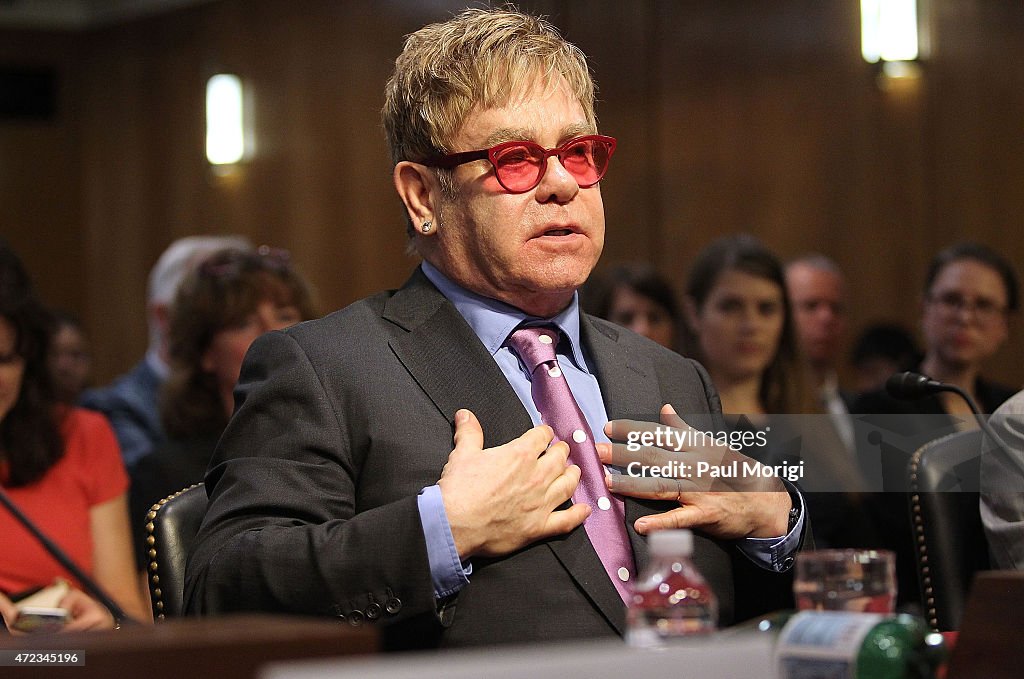 Sir Elton John Testifies Before U.S. Congress to Urge Critical Support in Global Fight Against HIV/AIDS