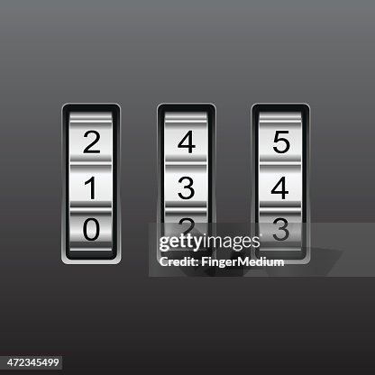 Combination lock with number code Combination lock with number code