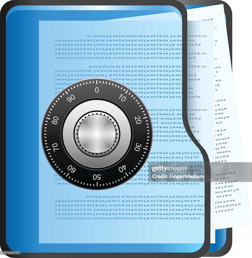Secure Folder Pin Secure Folder High-Res Vector Graphic - Getty Images