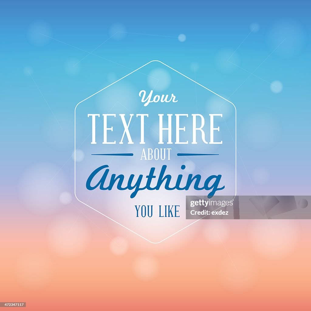 Text Based Design Template High-Res Vector Graphic - Getty Images