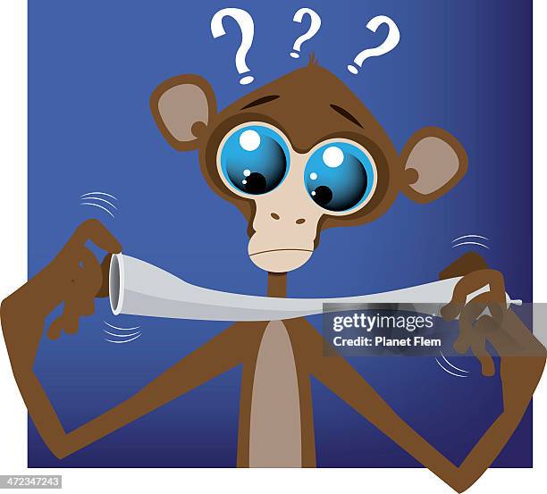 monkey with condom - chimps mating stock illustrations