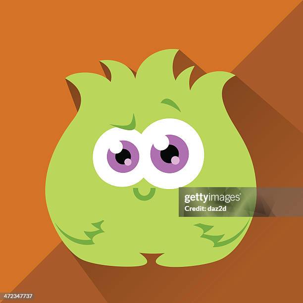cute character - bushy - children quill stock illustrations