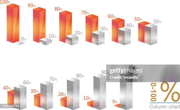 column graph - column infographic stock illustrations