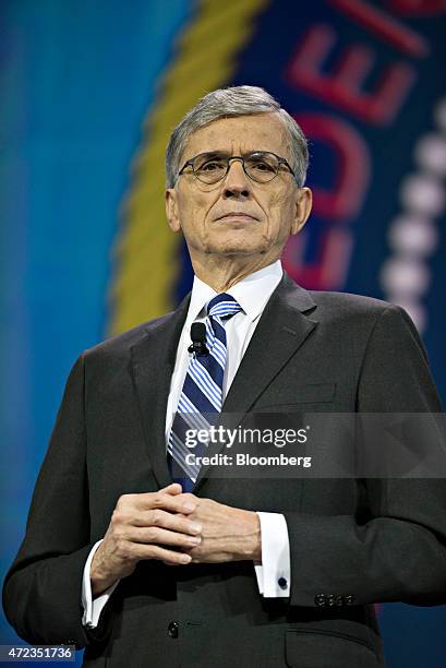 Thomas "Tom" Wheeler, chairman of the U.S. Federal Communications Commission , speaks at INTX: The Internet & Television Expo in Chicago, Illinois,...