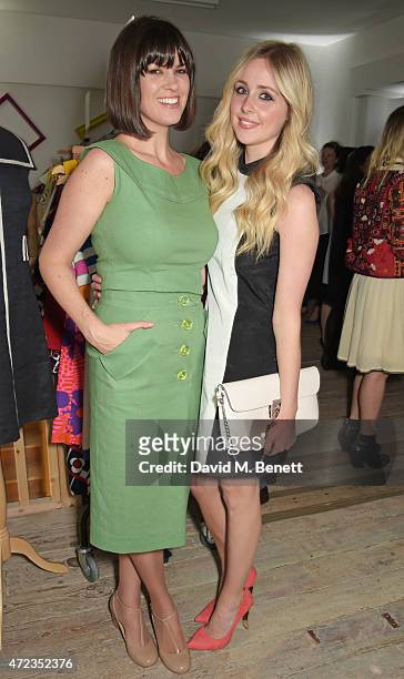 Dawn O'Porter and Diana Vickers attend the BOB by Dawn O'Porter pop-up boutique launch party in Covent Garden on May 6, 2015 in London, England.