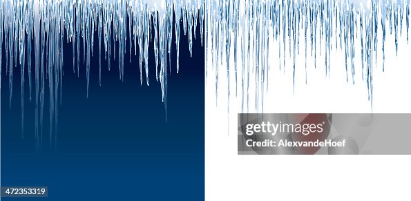 Icicles en azul y blanco Icicles en azul y blanco