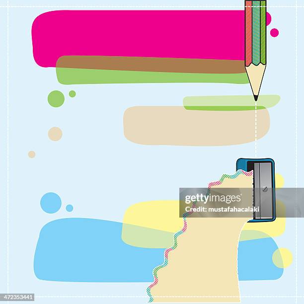 back to school colourful background - graphite background stock illustrations