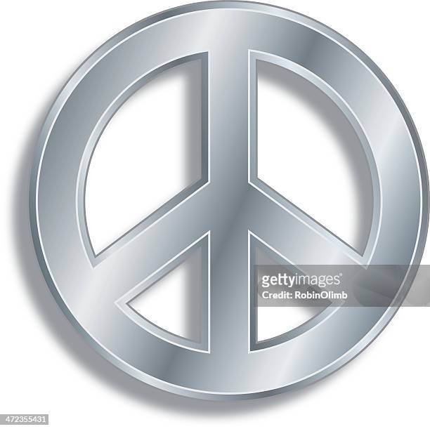 peace symbol silber - splitter stock-grafiken, -clipart, -cartoons und -symbole