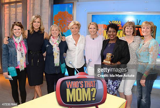 Moms Meredith Baxter and Jo Marie Payton compete with audience members in a trivia contest on GOOD MORNING AMERICA, 5/6/15, airing on the Walt Disney...
