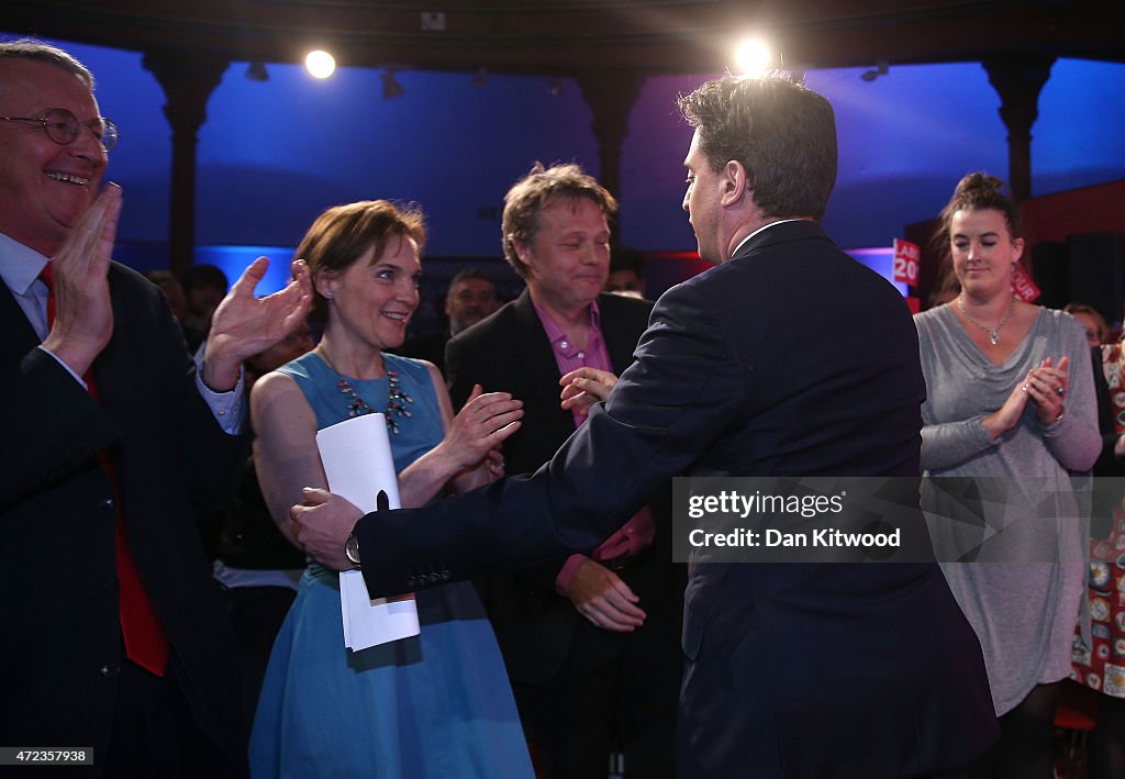 Ed Miliband Completes His Election Campaign In The North Of England