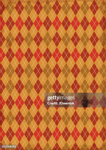 textured argyle pattern background - argyle pattern stock illustrations