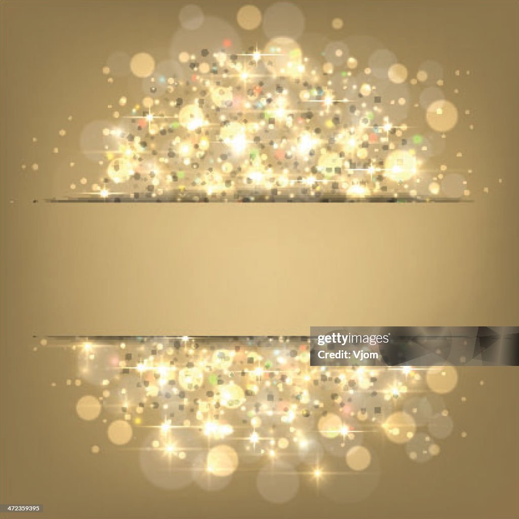 Abstract golden Christmas background