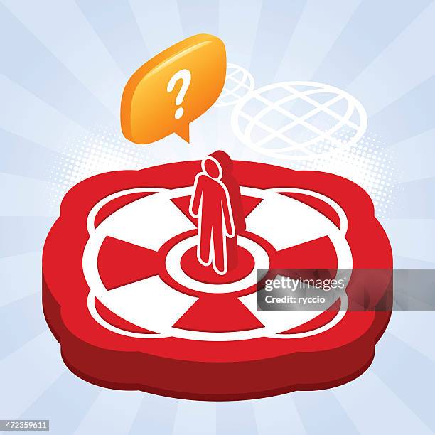 isometric life buoy - isometric globe stock illustrations
