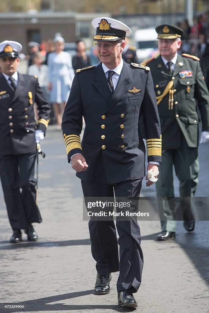 King Philippe and Queen Mathilde of Belgium Inaugurate The Pollux Patrol Boat