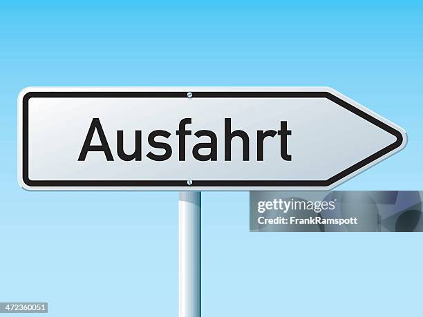Germany Exit Distance Sign German Exit Sign Photos and Premium High Res Pictures - Getty Images