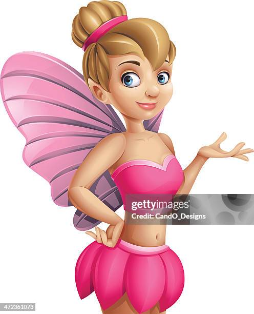 pink fairy - fairy costume stock illustrations