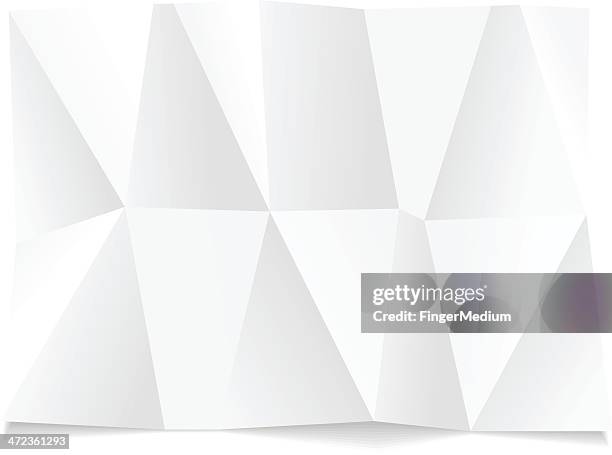 wrinkled paper - folded stock illustrations