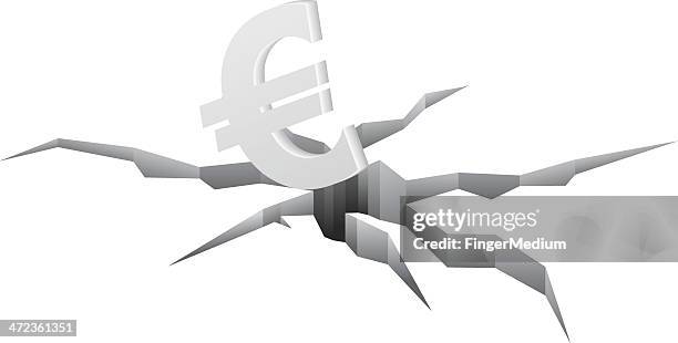falling euro - foreclosure stock illustrations