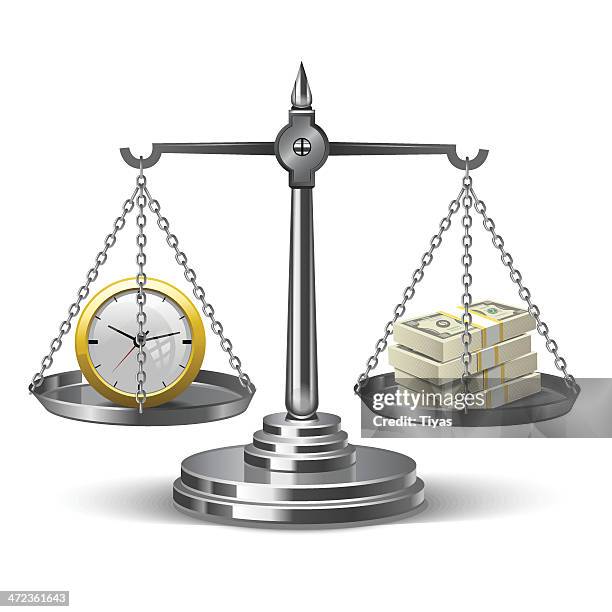 time is money - pile of rocks white background stock illustrations