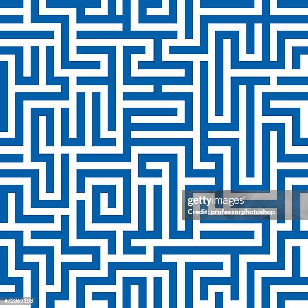 seamless maze pattern - seeing double stock illustrations
