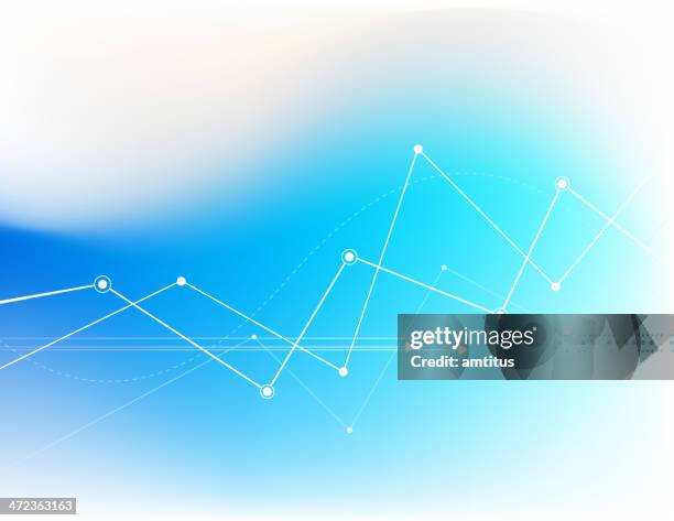 business technology - graphs background stock illustrations