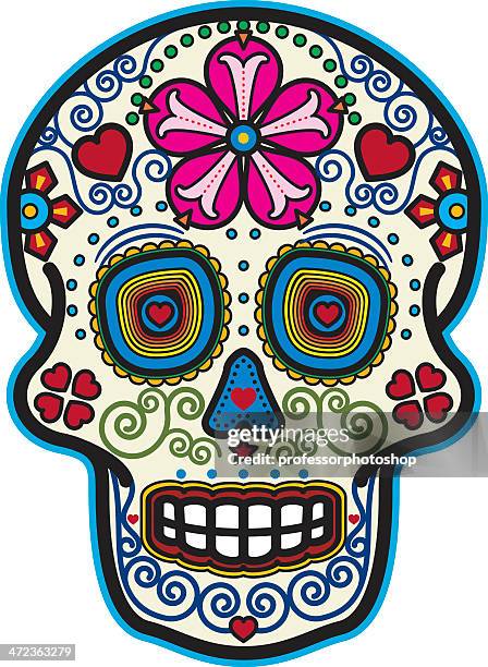 day of the dead sugar skull - sugar skull 幅插畫檔、美工圖案、卡通及圖標