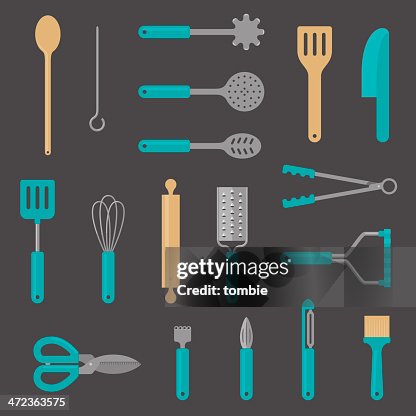 Kitchen Utensil Flat Icons Kitchen Utensil Flat Icons