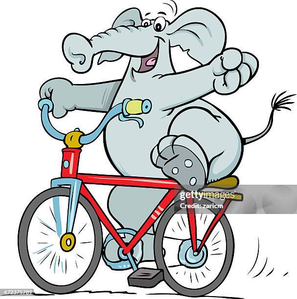 elephant - moto humour stock illustrations